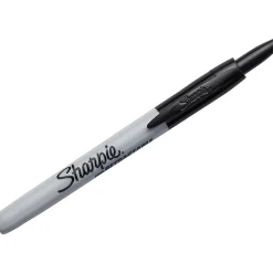 Sharpie Retractable Fine Point Permanent Markers, Black, 3 Pack