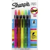 Sharpie Retractable Highlighter, Chisel Tip, Assorted, 5/Pack (28175PP)