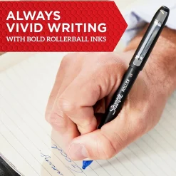 Sharpie Rollerball Pen, Needle Point Precision Pen, Red Ink, Dozen (2093226)