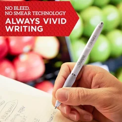 Sharpie S-Gel Retractable Gel Pen, Medium Point, Black Ink, 4/Pack (2126207)