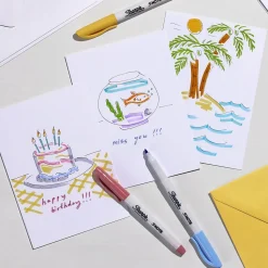 Sharpie S-Note Creative Marker, Chisel Tip, Assorted, Dozen (2117329/2158060)