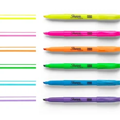 Sharpie Stick Highlighter, Chisel Tip, Assorted, Dozen (27145)