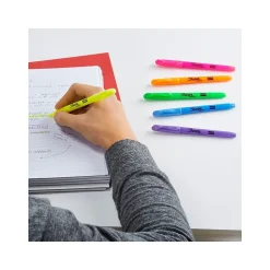 Sharpie Stick Pocket Highlighter, Chisel Tip, Yellow, 4/Pack (1770695)