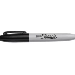 Sharpie Super Permanent Marker, Fine Tip, Black, Dozen (33001)