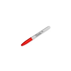 Sharpie Super Permanent Marker, Fine Tip, Red, Dozen (33002)