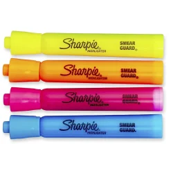 Sharpie Tank Highlighter, Chisel Tip, Assorted, 5/Pack (1809199)