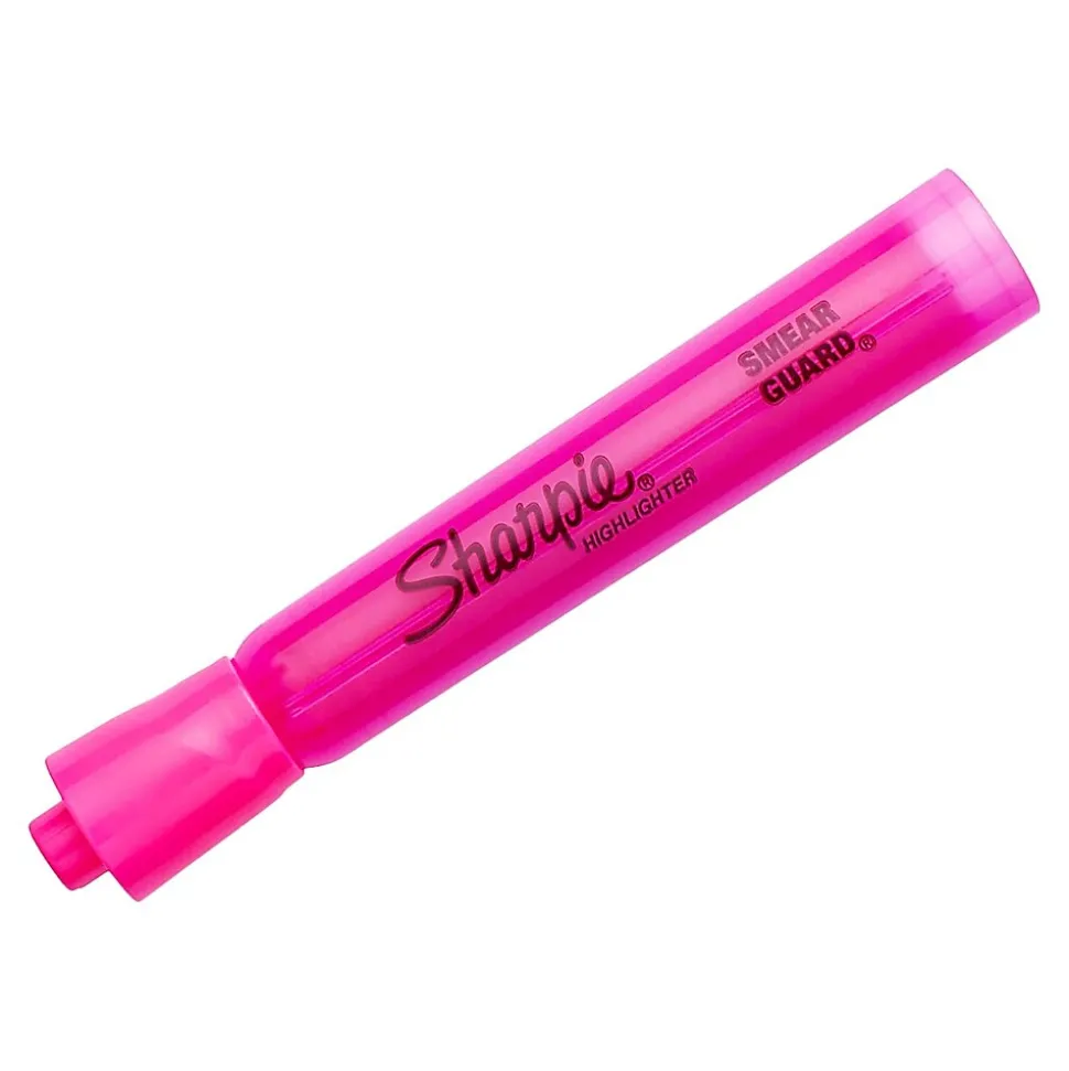 Sharpie Tank Highlighter, Chisel Tip, Pink, Dozen (25009)