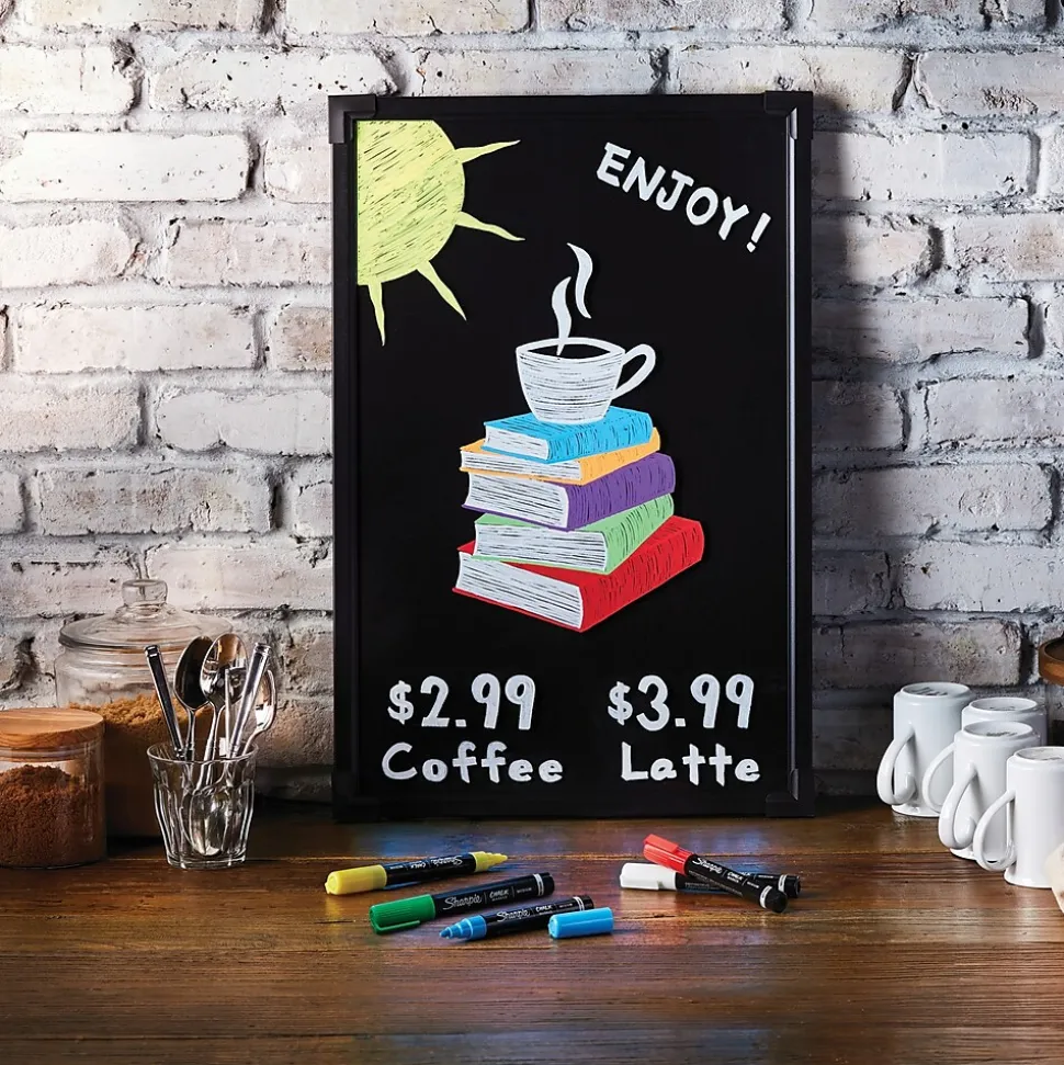 Sharpie Tank Wet Erase Marker, Medium Tip, Assorted, 5/Pack (2103011)