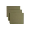 Smead 100% Recycled Hanging File Folders, 1/5-Cut Adjustable Tab, Letter Size, Standard Green, 25/Box (65001)