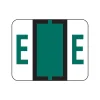 Smead BCCR Color Coded Alphabetic Labels, E, Dark Green, 500/Roll (67075)