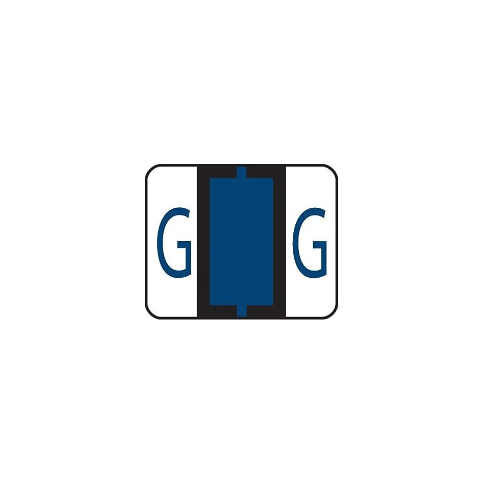 Smead BCCR Labels File Folder Label, G, Violet, 500 Labels/Pack (67077)