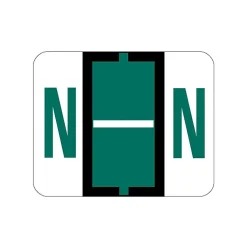 Smead BCCR Labels File Folder Label, N, Dark Green, 500 Labels/Pack (67084)