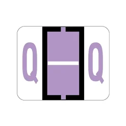 Smead BCCR Labels File Folder Label, Q, Lavender, 500 Labels/Pack (67087)