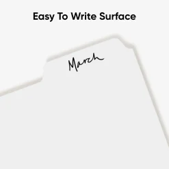 Smead Blank Dividers, 5-Tab, White, 20 Sets/Box (89415)