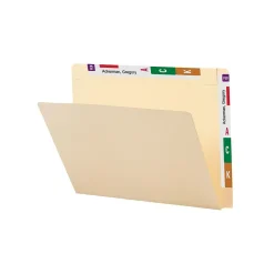 Smead Conversion Top and End-Tab File Folders, Straight-Cut Tabs, Letter Size, Manila, 100/Bx (24190)