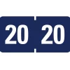 Smead ETYJ Color-Coded Year Label, 2020, Label Roll, Dark Blue 500 per Roll (68320)