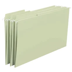 Smead FasTab Hanging File Folders, 1/3 Cut, Legal Size, Moss, 20/Box (64083)