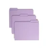 Smead File Folder, 3 Tab, Letter Size, Lavender, 100/Box (12434)