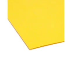 Smead File Folder, 3 Tab, Legal Size, Yellow, 100/Box (17943)