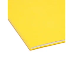 Smead File Folder, 3 Tab, Legal Size, Yellow, 100/Box (17943)