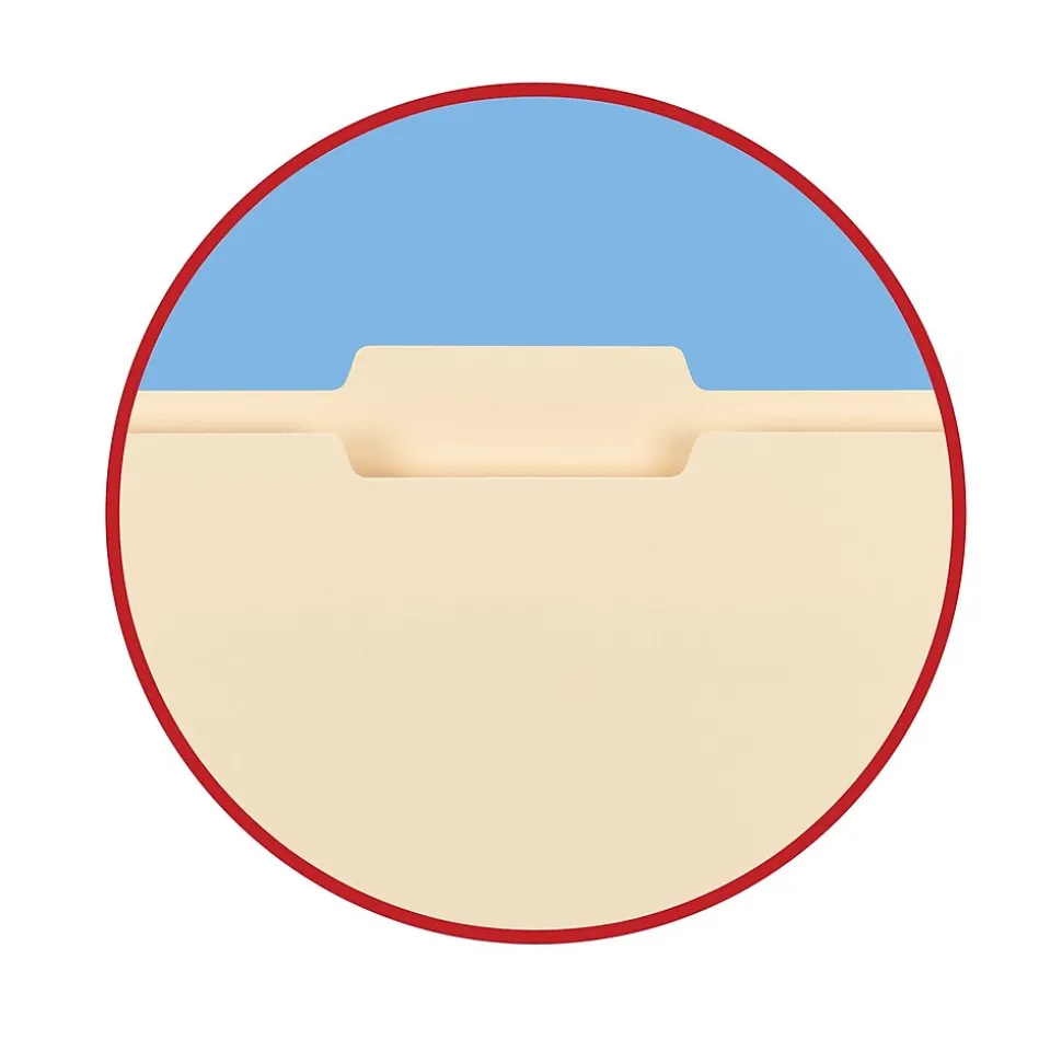 Smead File Folder, 1/3-Cut Tab, Letter Size, Manila, 100/Bx (10338)
