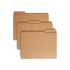 Smead File Folder, 1/3-Cut Tab, Letter Size, Kraft, 100/Box (10734)