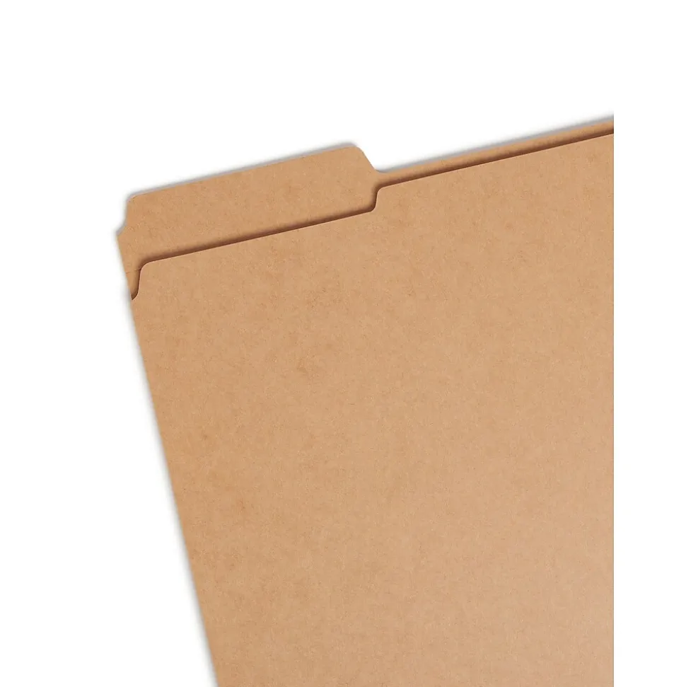 Smead File Folder, 1/3-Cut Tab, Letter Size, Kraft, 100/Box (10734)