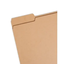 Smead File Folder, 1/3-Cut Tab, Letter Size, Kraft, 50/Box (10830)