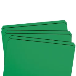 Smead File Folder, Reinforced Straight-Cut Tab, Legal Size, Green, 100/Box (17110)