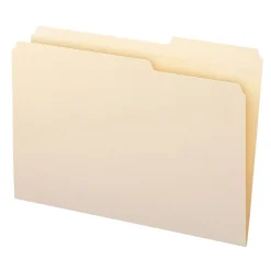 Smead File Folder, Reinforced 2/5-Cut Tab Right Position, Legal Size, Manila, 100/Box (15386)