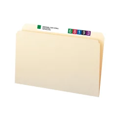 Smead File Folder, Straight-Cut, Legal Size, Manila, 100/Bx (15300)