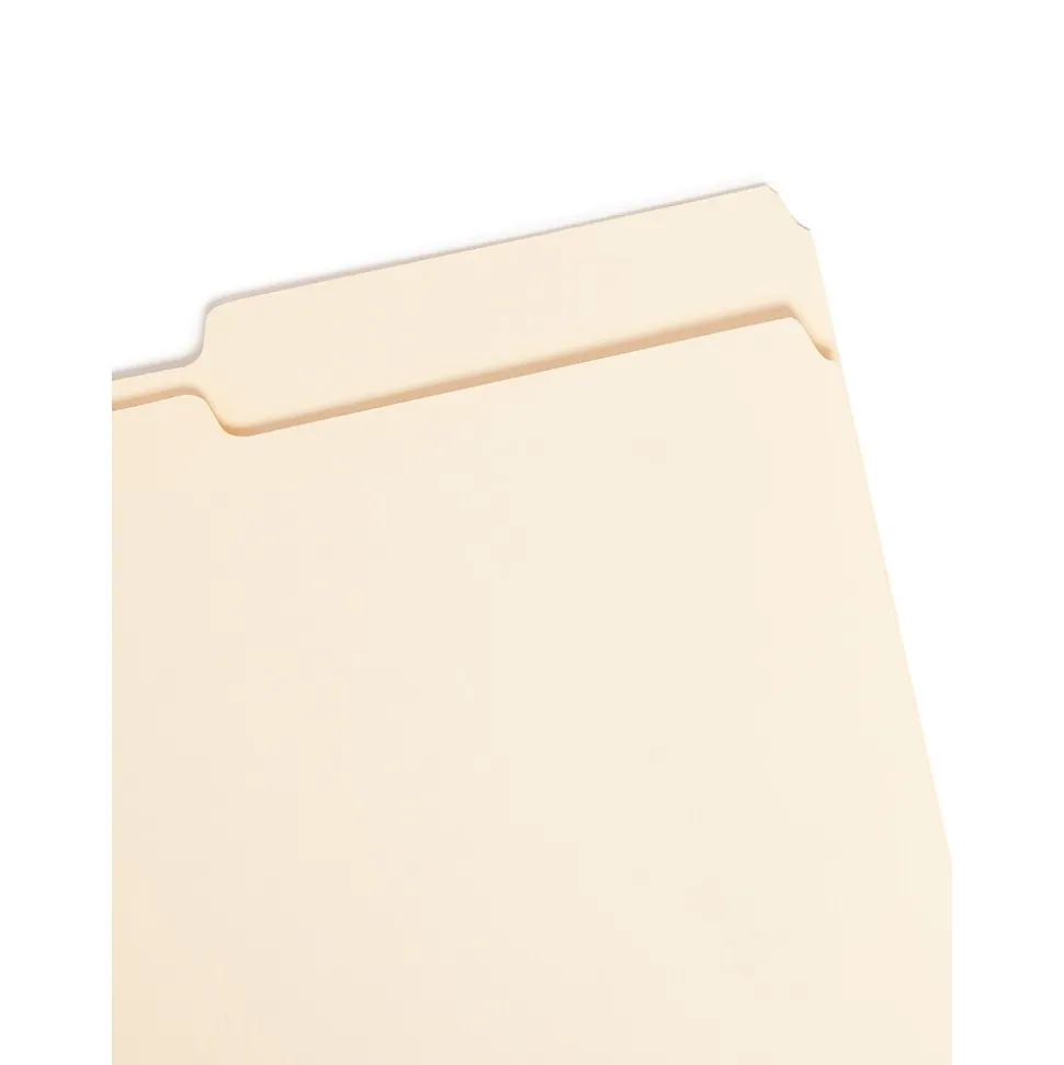 Smead File Folders, 2/5-Cut Tab, Legal Size, Manila, 100 per Box (15385)