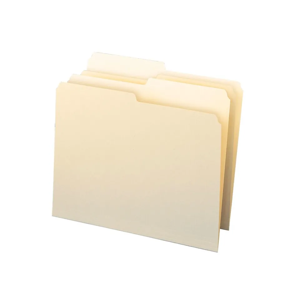 Smead File Folders, 1/2-Cut Tab, Letter Size, Manila, 100/Bx (10320)