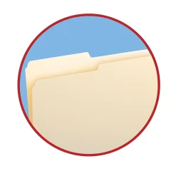 Smead File Folders, 1/2-Cut Tab, Letter Size, Manila, 100/Bx (10320)