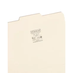 Smead File Folders, 1/3-Cut Tab, Letter Size, Manila, 100/Box (10332)