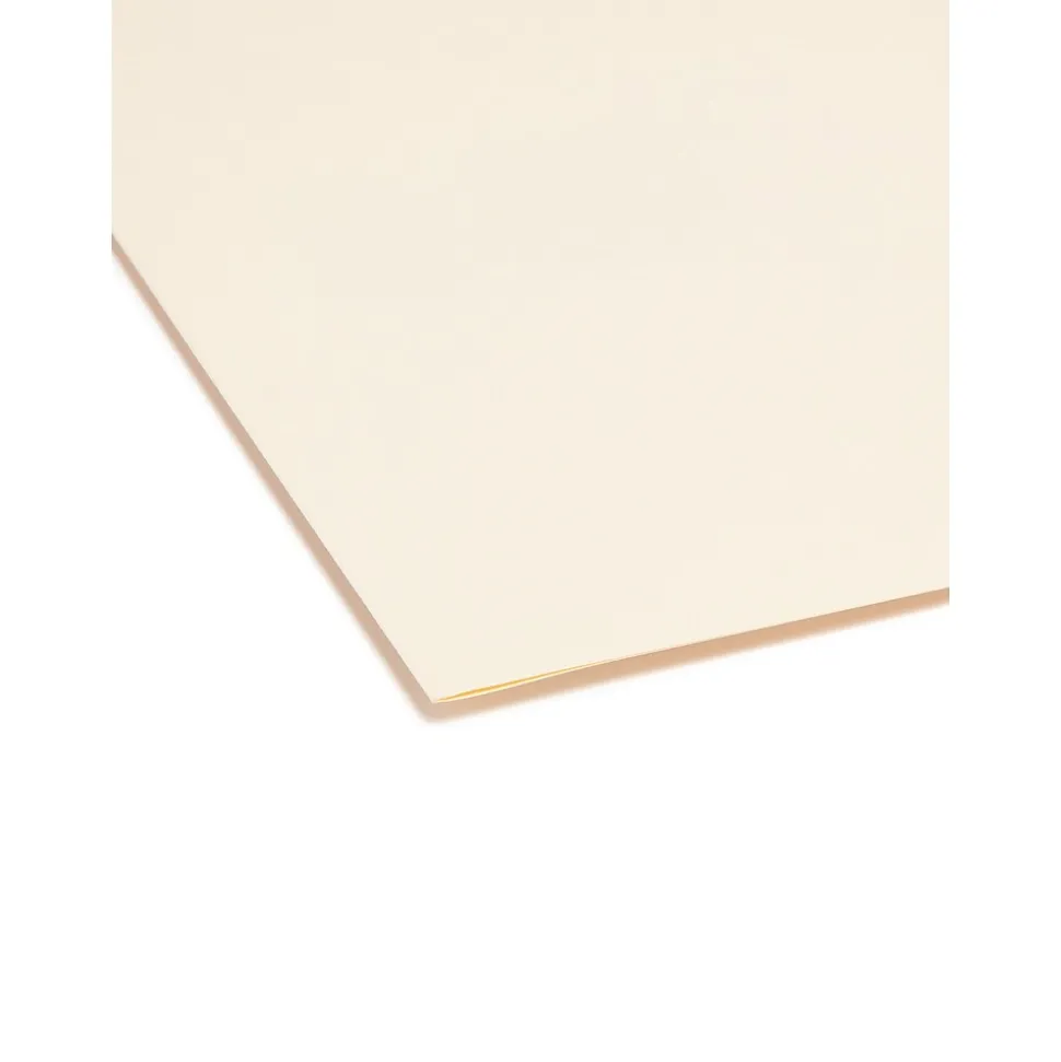 Smead File Folders, 2/5-Cut Tab, Letter Size, Manila, 100/Bx (10385)