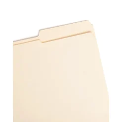 Smead File Folders, Reinforced 2/5-Cut Right Position, Guide Height, Letter Size, Manila, 100/Box (10386)