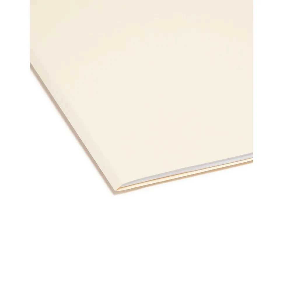 Smead File Folders, Reinforced 2/5-Cut Tab, Letter Size, Manila, 100/Box (10376)