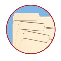 Smead File Folders, Reinforced 1/3-Cut Tab, Letter Size, Manila, 100/Box (10335)