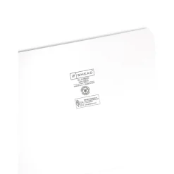 Smead File Folders, 1-Tab, Letter Size, White, 100/Box (12810)