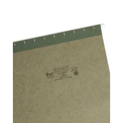 Smead Hanging File Folders, 1/3-Cut Tab, Letter Size, Standard Green, 25/Box (64035)