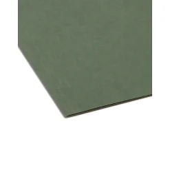 Smead Hanging File Folders, 1/3-Cut Tab, Letter Size, Standard Green, 25/Box (64035)
