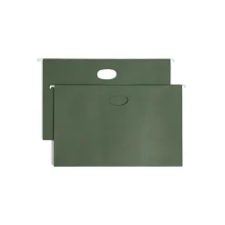 Smead Hanging File Folders, 3 1/2" Expansion, Legal Size, Standard Green, 10/Box (64320)
