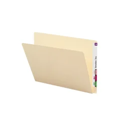 Smead Heavy Duty End Tab File Folder, Straight-Cut Extended Tab, Letter Size, Manila, 100/Box (24250)