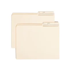 Smead Heavy Duty Reinforced File Folder, 2/5 Tab, Right Position (Printed Tabs) Letter Size, Manila, 100/Box (10388)
