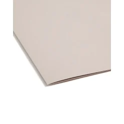 Smead Heavy Duty TUFF Hanging File Folders with Easy Slide™ Tab, 1/3 Cut, Legal Size, Steel Gray, 18/Box (64340)