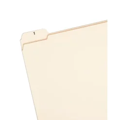 Smead Indexed File Folder Set, Daily (1-31) Folders, Reinforced 1/5-Cut Tab, Letter Size, Manila, 31 per Set (11769)