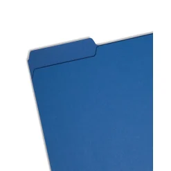 Smead Interior File Folder, 1/3-Cut Tab, Letter Size, Navy, 100/Box (10279)