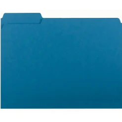 Smead Interior File Folder, 3 Tab, Letter Size, Sky Blue, 100/BX (10287)