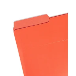 Smead Organized Up Heavyweight Dual Tab Vertical Colored File Folders, Letter Size, Bright Tones, 6/Pack (75406)